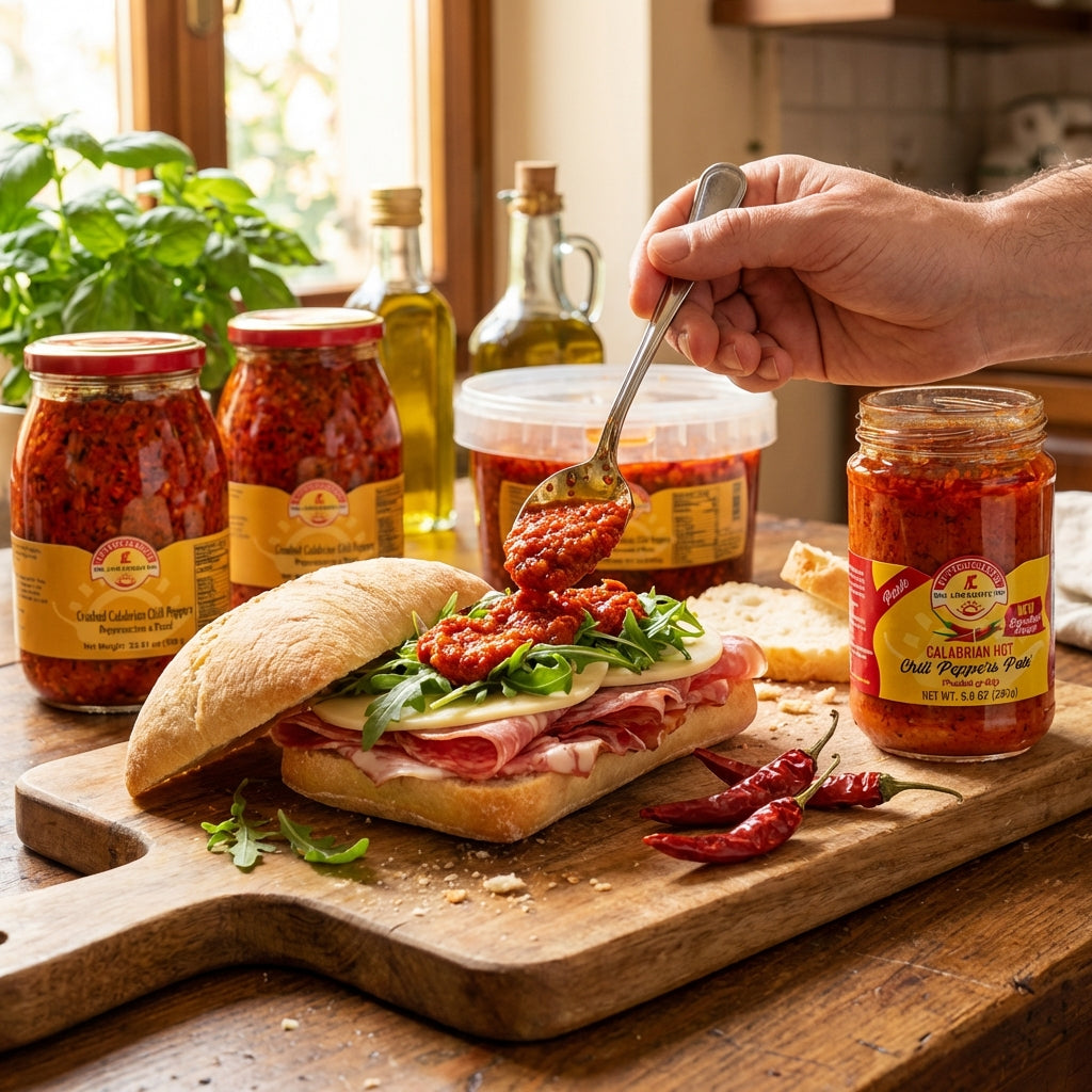 TuttoCalabria Sliced Calabrian Chili Peppers, 10 oz