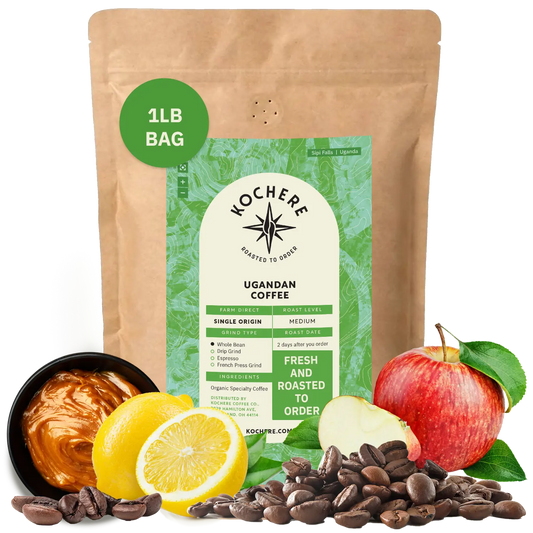 Kochere Coffee Ugandan Sipi Falls Single Origin, Organic Medium Roast - Raisin, Fig, Brown Sugar Notes