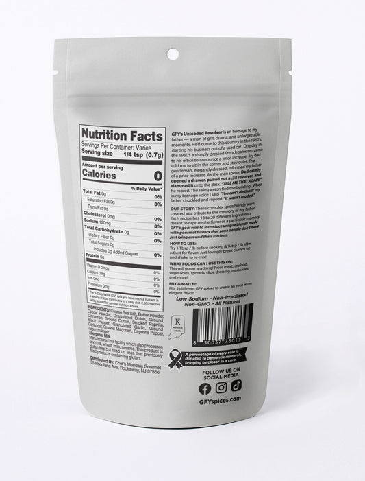 GFY - Unloaded Revolver Seasoning (6oz)