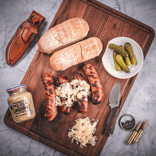 Wagyu Bacon Cheeseburger Bratwurst