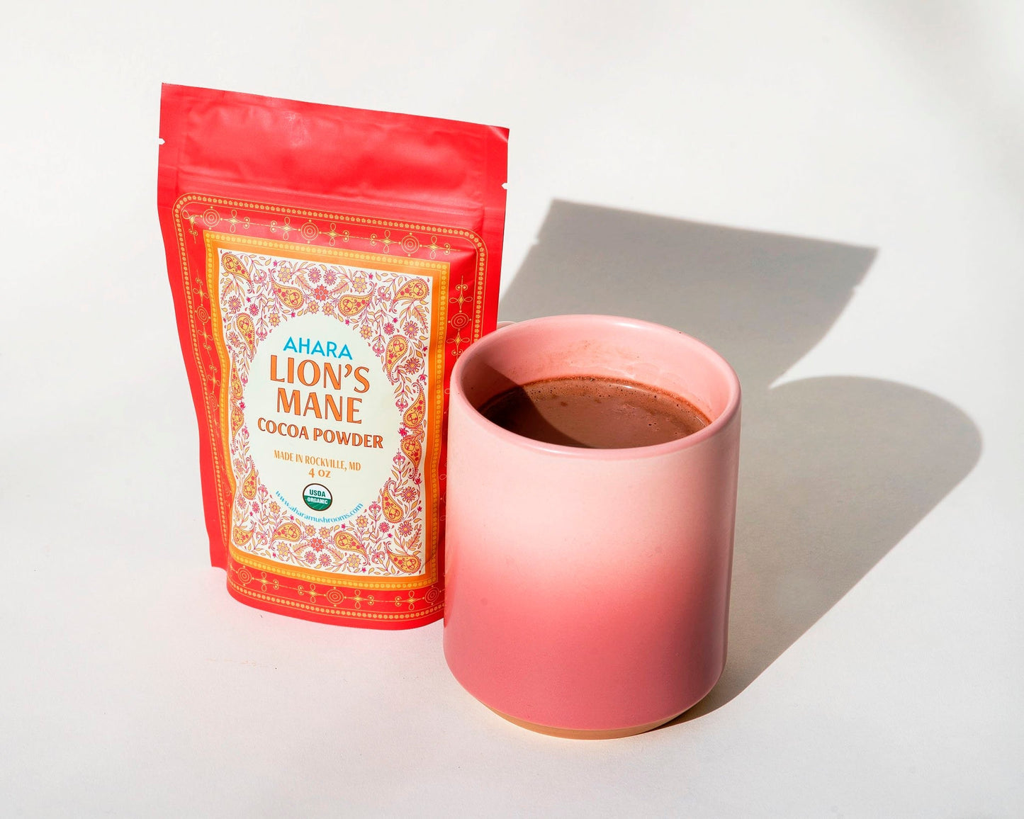 Ahara Mushrooms Lions Mane Cocoa