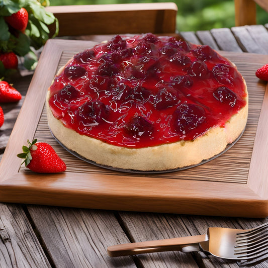 Andy Anand Delicious Traditional Strawberry Cake - Mouth-Watering Homemade Cakes For Birthday Celebration - with Flavor and Irresistible Taste (2 lbs)