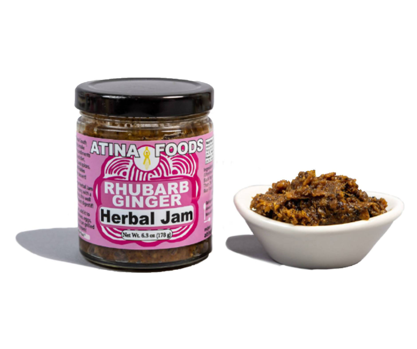 Rhubarb Ginger Herbal Jam - 12 Jars x 6oz