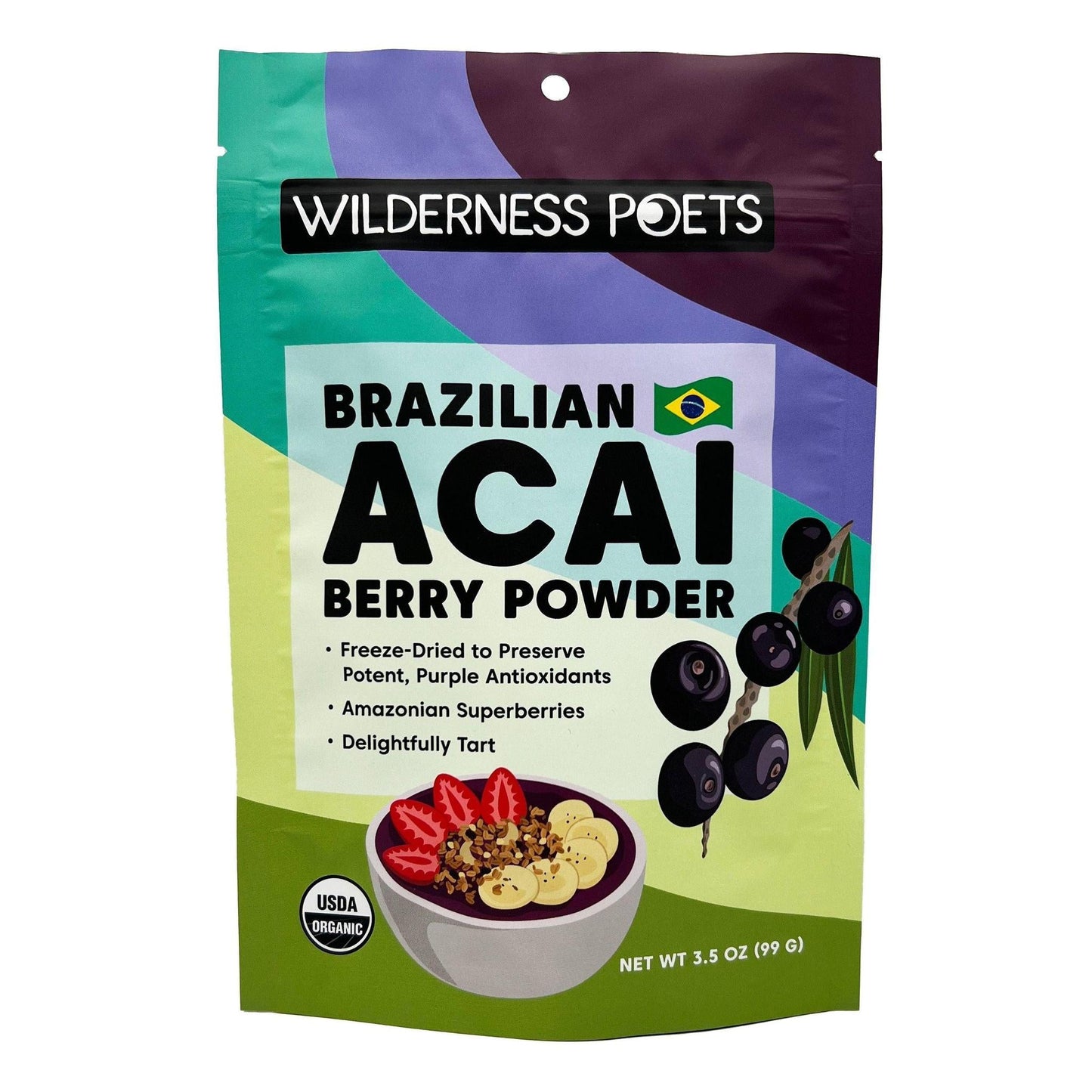 Wilderness Poets - Organic Brazilian Acai Berry Powder (3.5OZ)