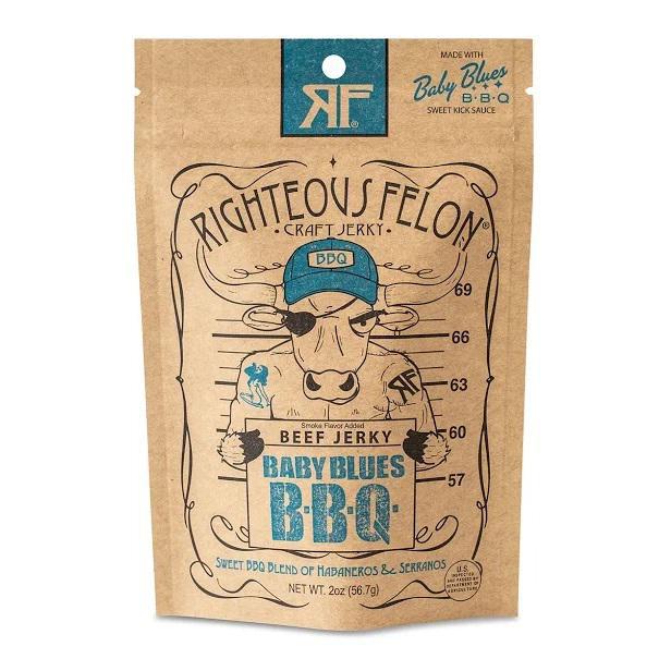 Righteous Felon - 'Baby Blues BBQ' Beef Jerky (2OZ)
