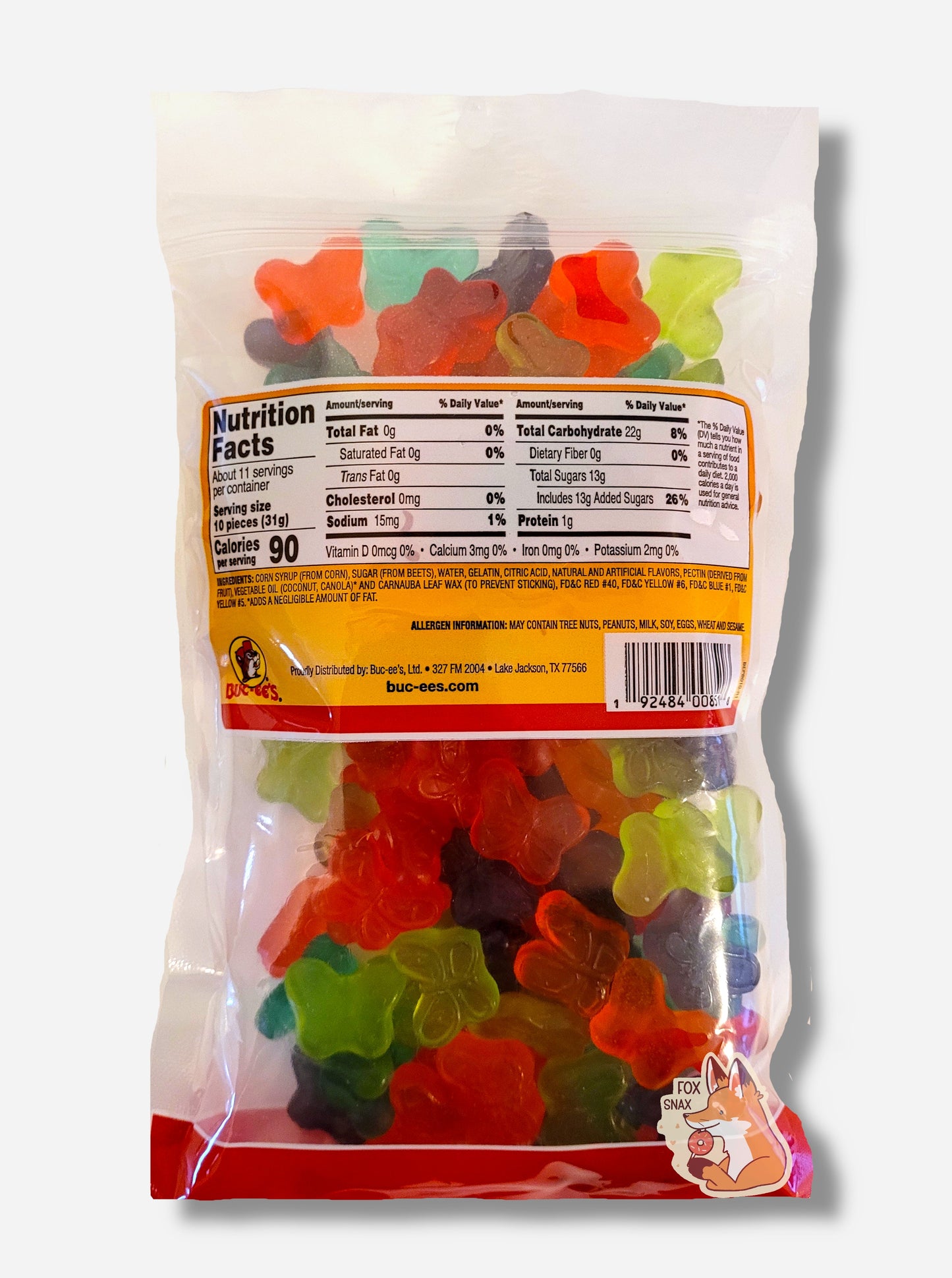 Buc-ee's Mini Gummi Butterflies