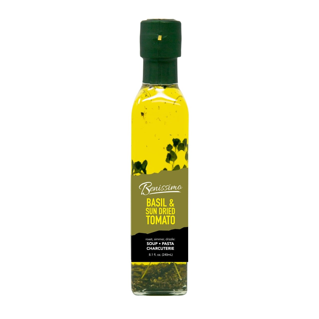 Benissimo Basil & Sun Dried Tomato Oil, Marasca (240mL)