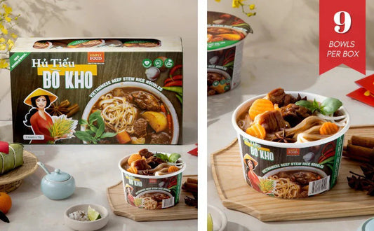 Beef Stew Rice Noodles (Hu Tie Bo Kho) 55g each/ 9 Bowls