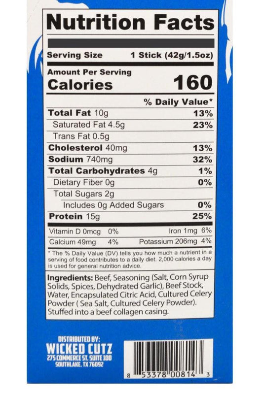 Beef Sticks - Wicked Cutz