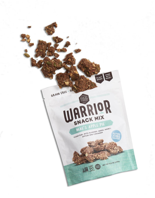 Bee Free Warrior Mix: Mae's Apple Pie Granola, Gluten Free, Grain Free - 12 Bags x 9oz
