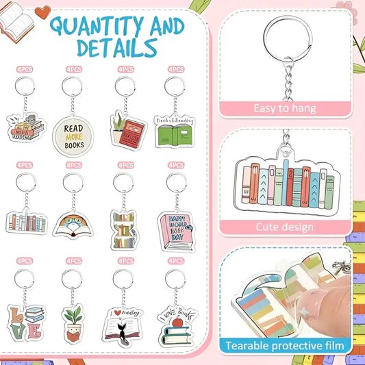Bookish Keychain - 1 Keychain