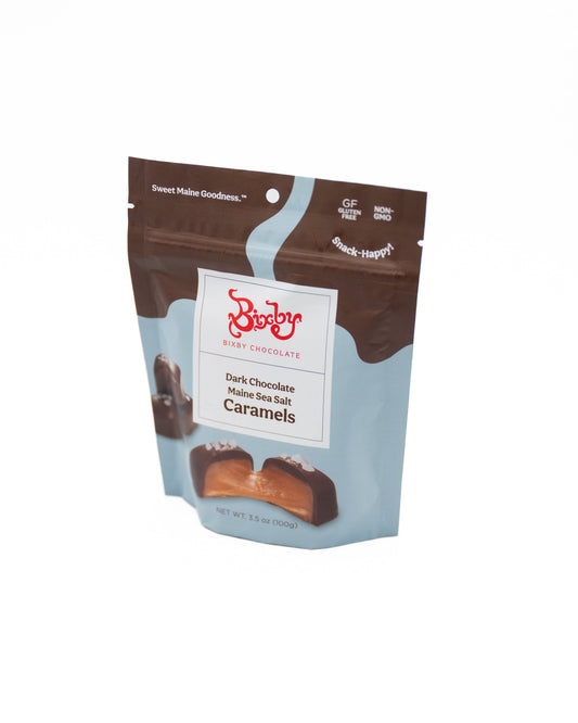 Dark Chocolate Sea Salted Caramels--6 Pouches