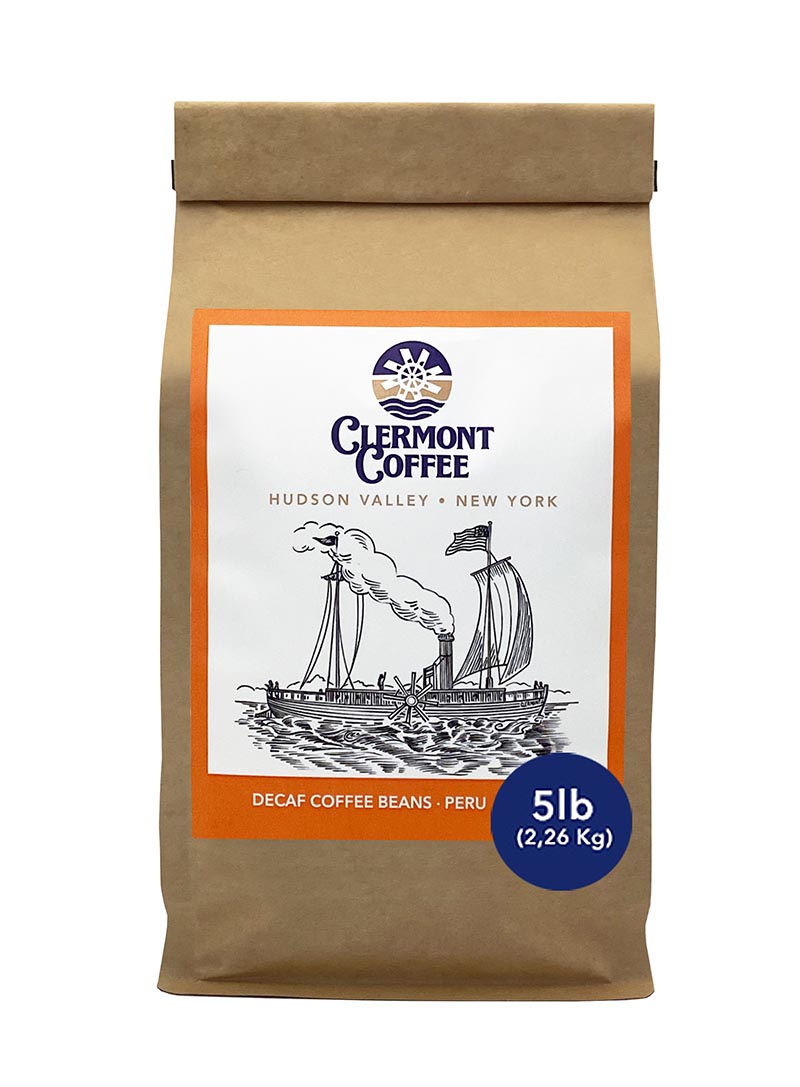Clermont Coffee Decaffeinated Peru bag - 5lb (2,26kg)