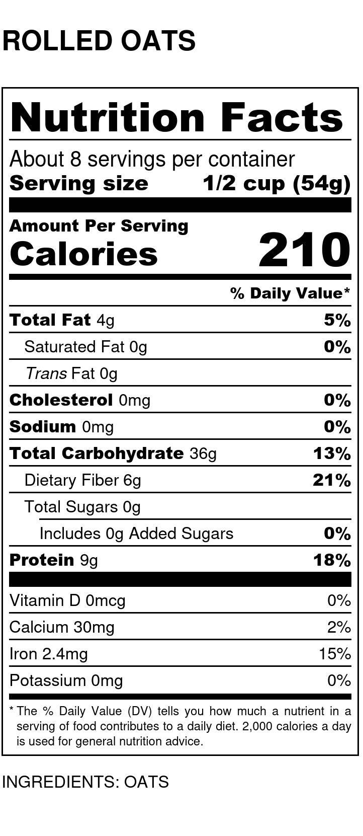 Oats, Regular Rolled