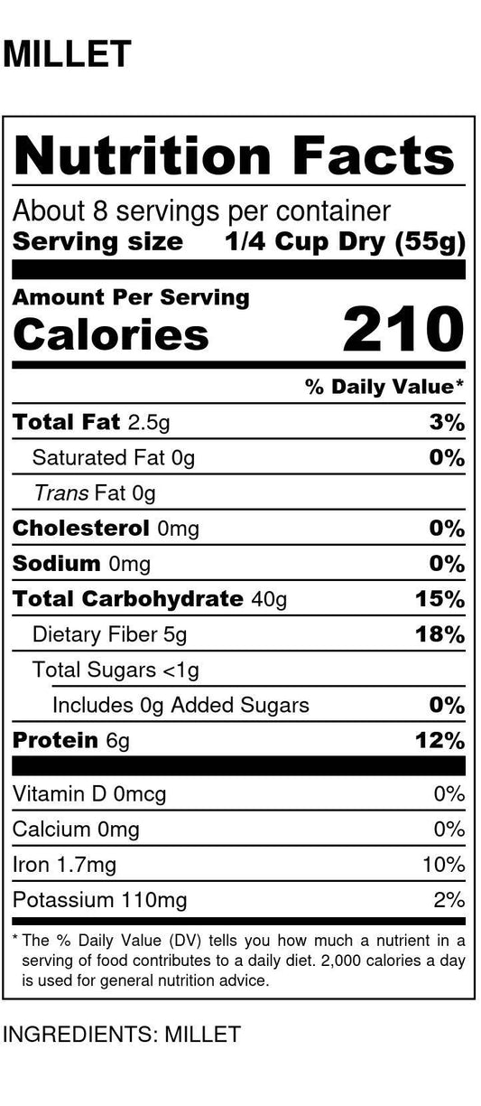 Millet Flour, Organic