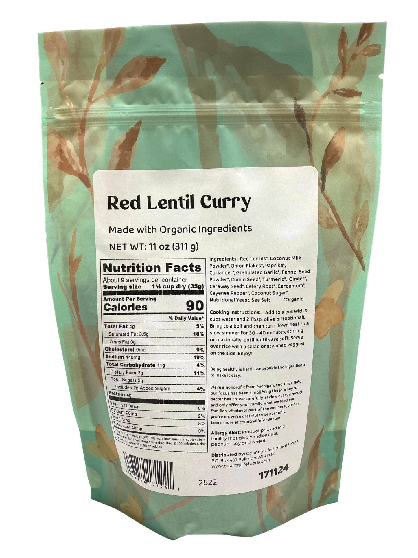 Red Lentil Curry, Organic