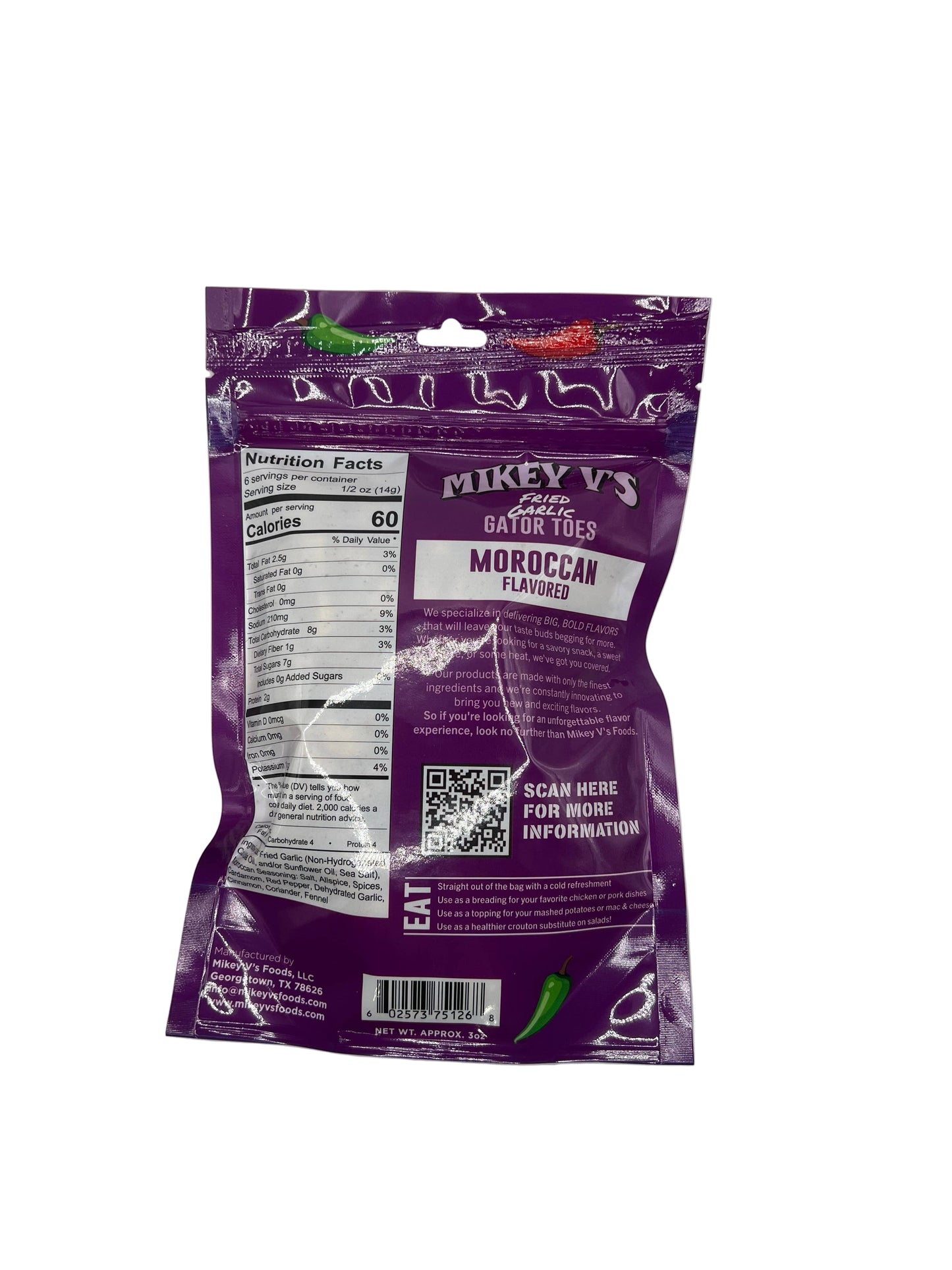 Gator Toes (Deep Fried Garlic) - Moroccan: 3oz