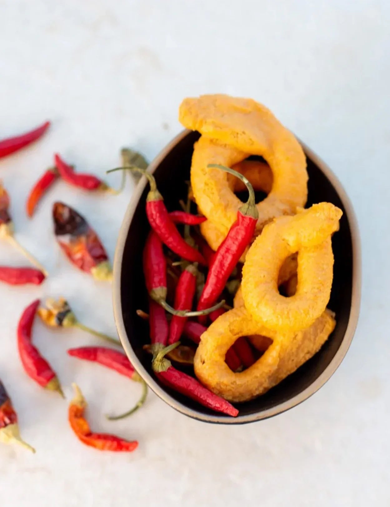 Taralli al Peperoncino - With Hot Pepper Produced by: Danieli in Puglia, Italy