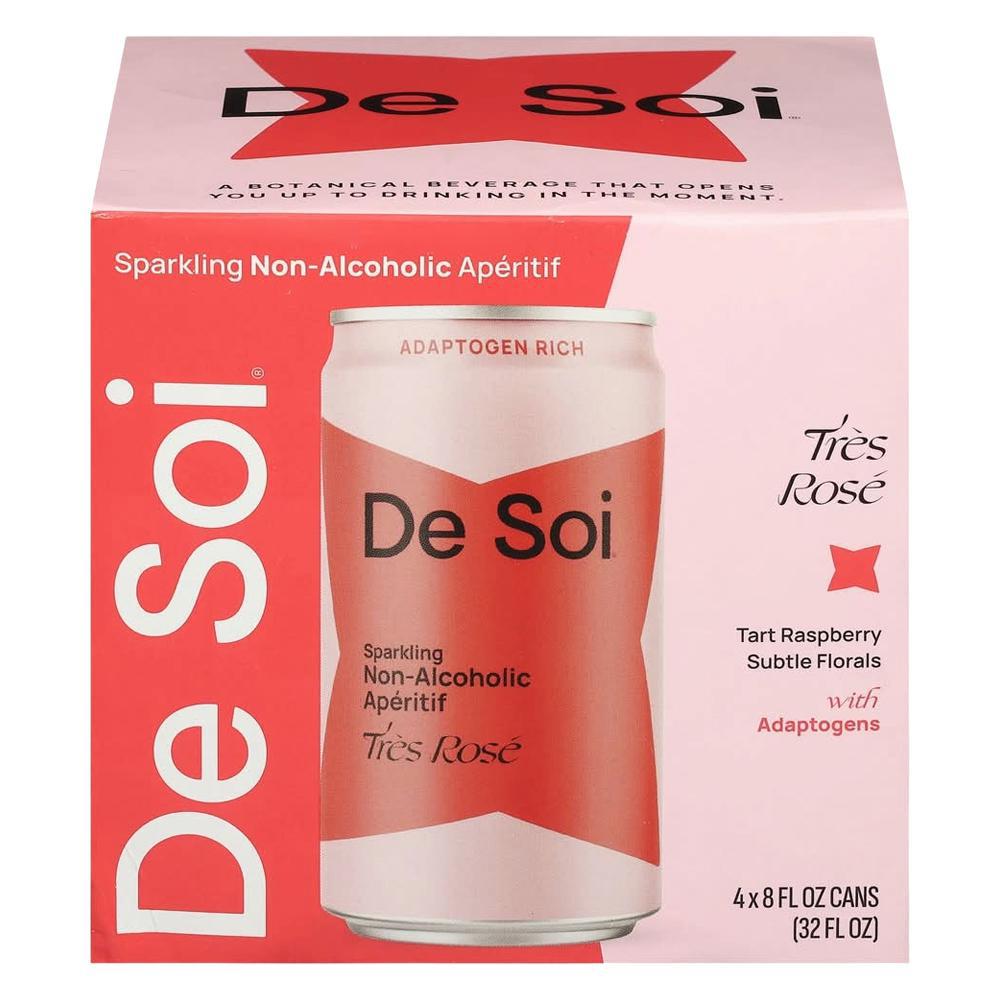 De Soi - 'Tres Rose' Sparkling Non-Alcoholic Aperitif (4PK)