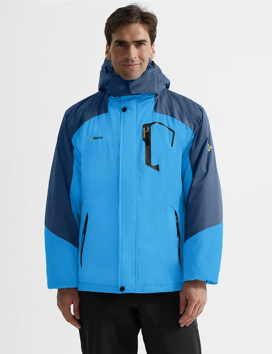 Men'S Mountain Waterproof Ski Snow Jacket Winter Windproof Rain Jacket