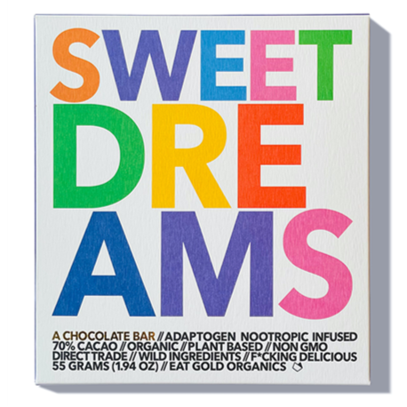 Eat Gold Organics - 'Sweet Dreams' Adaptogen Nootropic Infused Chocolate Bar (55G | 70%)