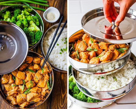 ecozoi Instant Pot Insert Pans, 3 Tier for 6 Qt / 8 Qt Pressure Cookers