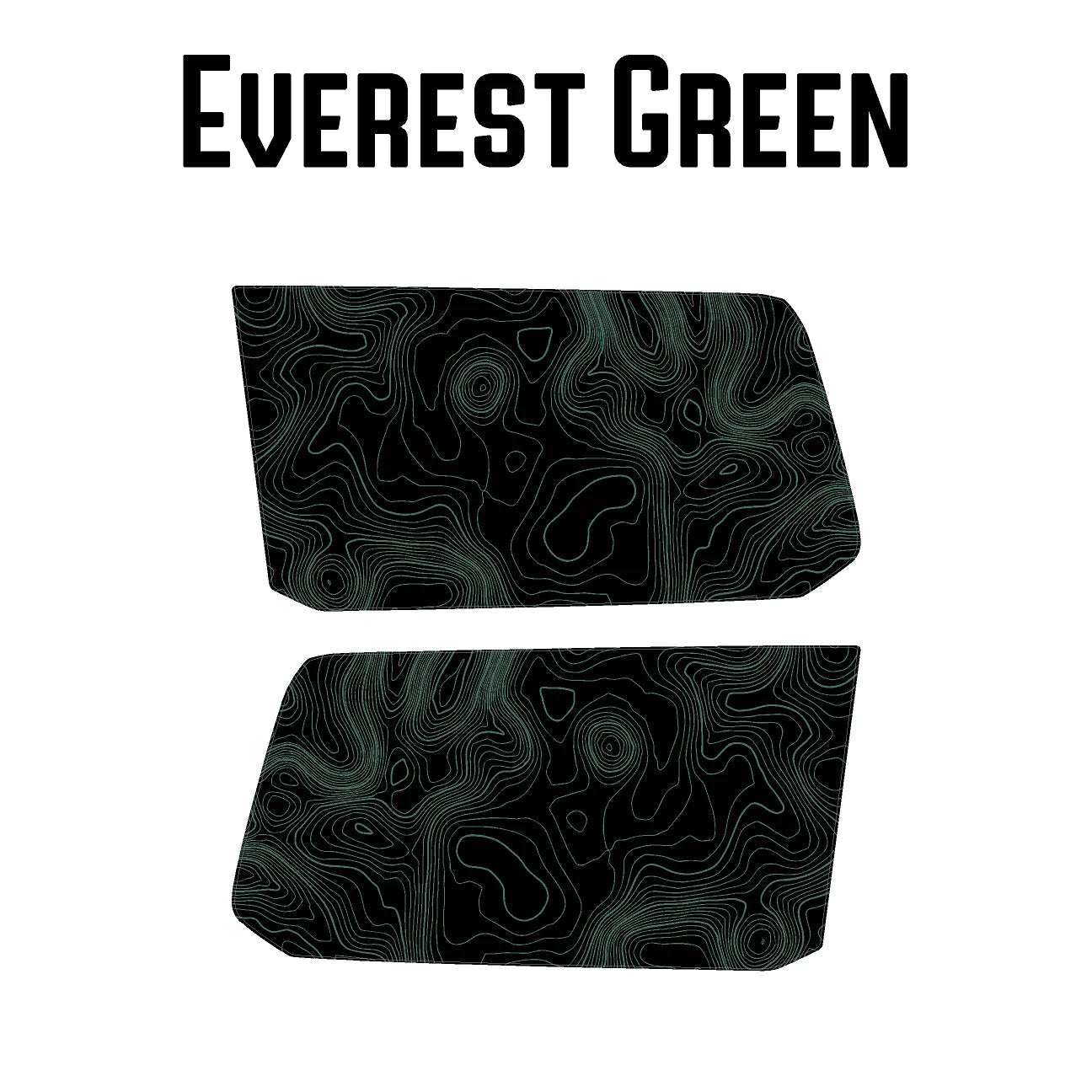 Topographic Rear Window Map Overlays V3 (Perforated) - 2025+ 4Runner