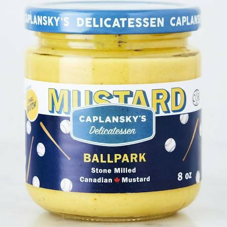 Caplansky’s Deli Mustard - Ballpark Mustard, Kosher Jar - 6 Jars x 235 mL (8 fl oz) case