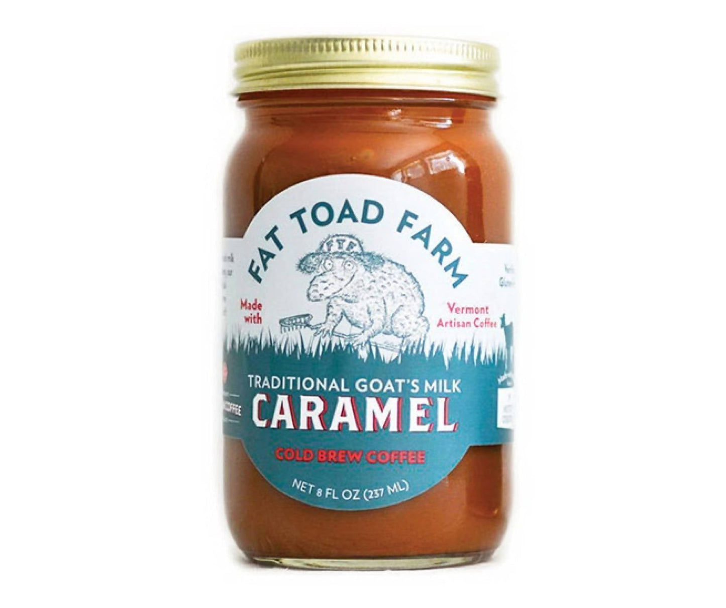 Fat Toad Farm Cold Brew Coffee Goat's Milk Caramel Jars - 12 x 8oz
