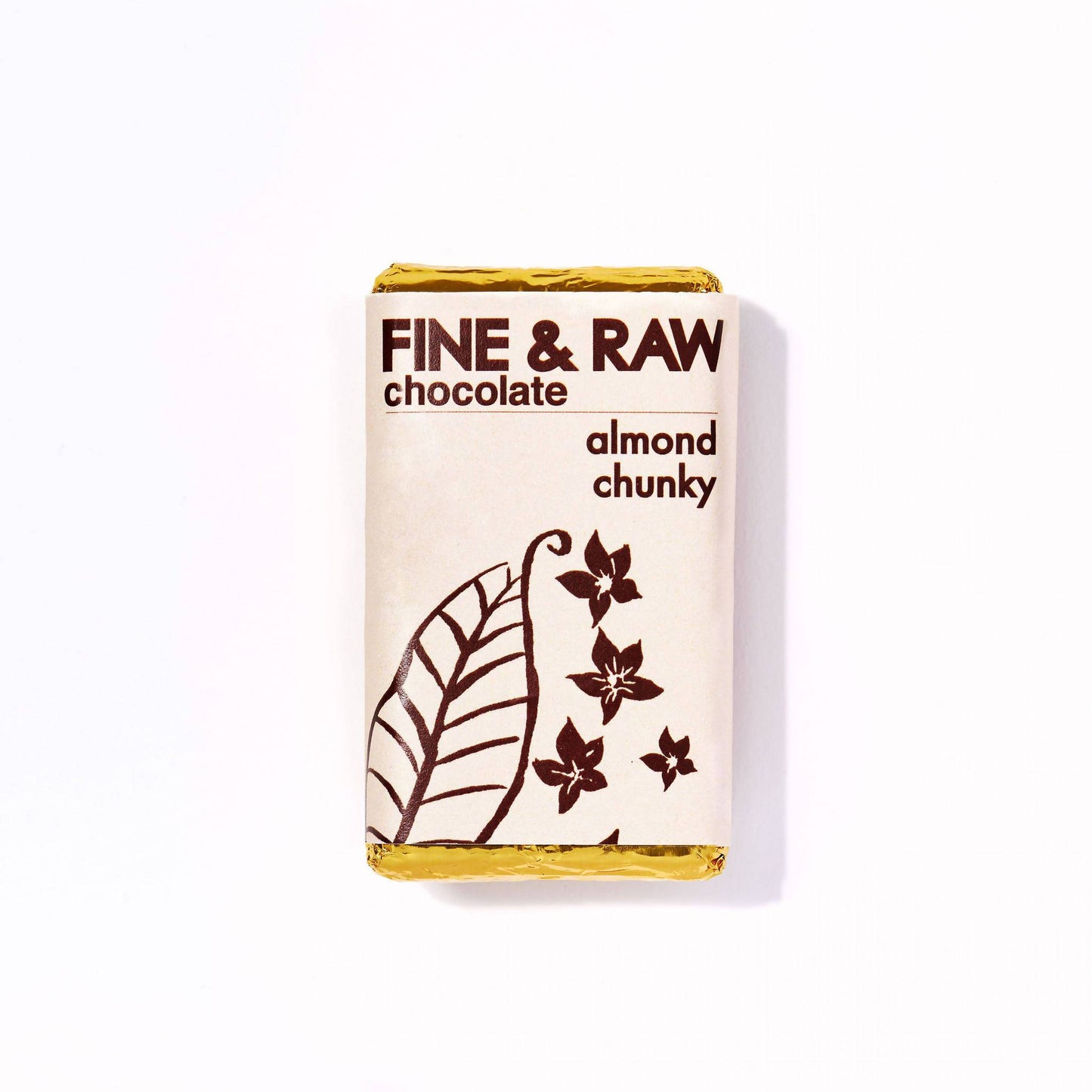 Fine and Raw Almond Chunky Chocolate Bars, Organic - 10 Bars x 1.5oz case