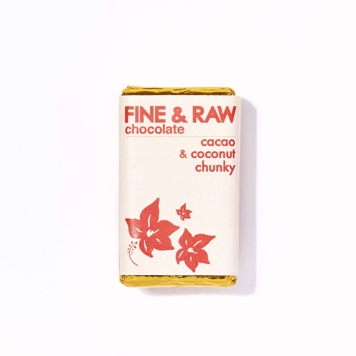Fine and Raw Cacao & Coconut Chunky Chocolate Bars, Organic - 10 Bars x 1.5oz case
