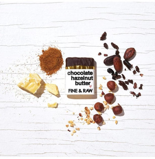 Fine and Raw Chocolate Hazelnut Butter Chunky Bars- 20 Bars x 1oz case