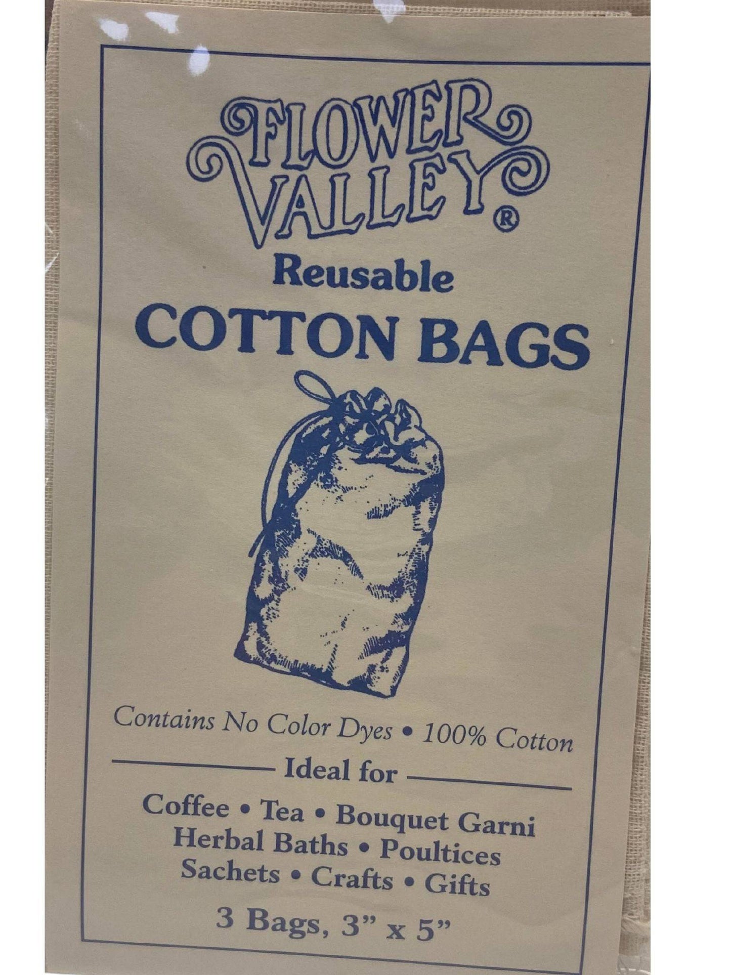 Tea Bags, Cotton, Reusable