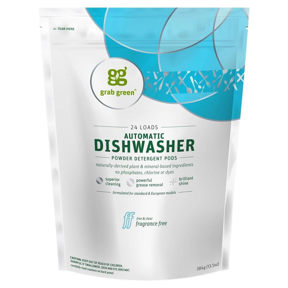 Grab Green - Automatic Dishwasher Powder Detergent Pods (24CT)