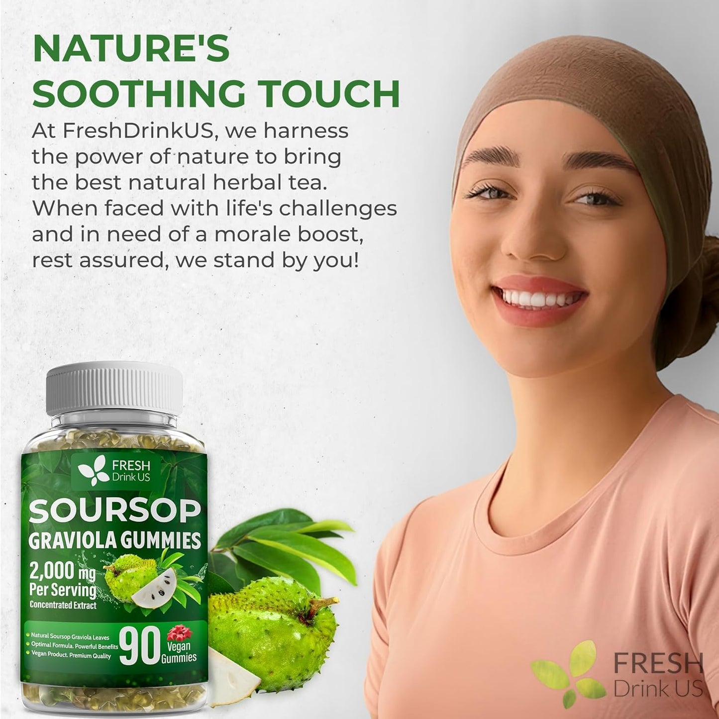 Premium 90 Soursop Graviola Gummies