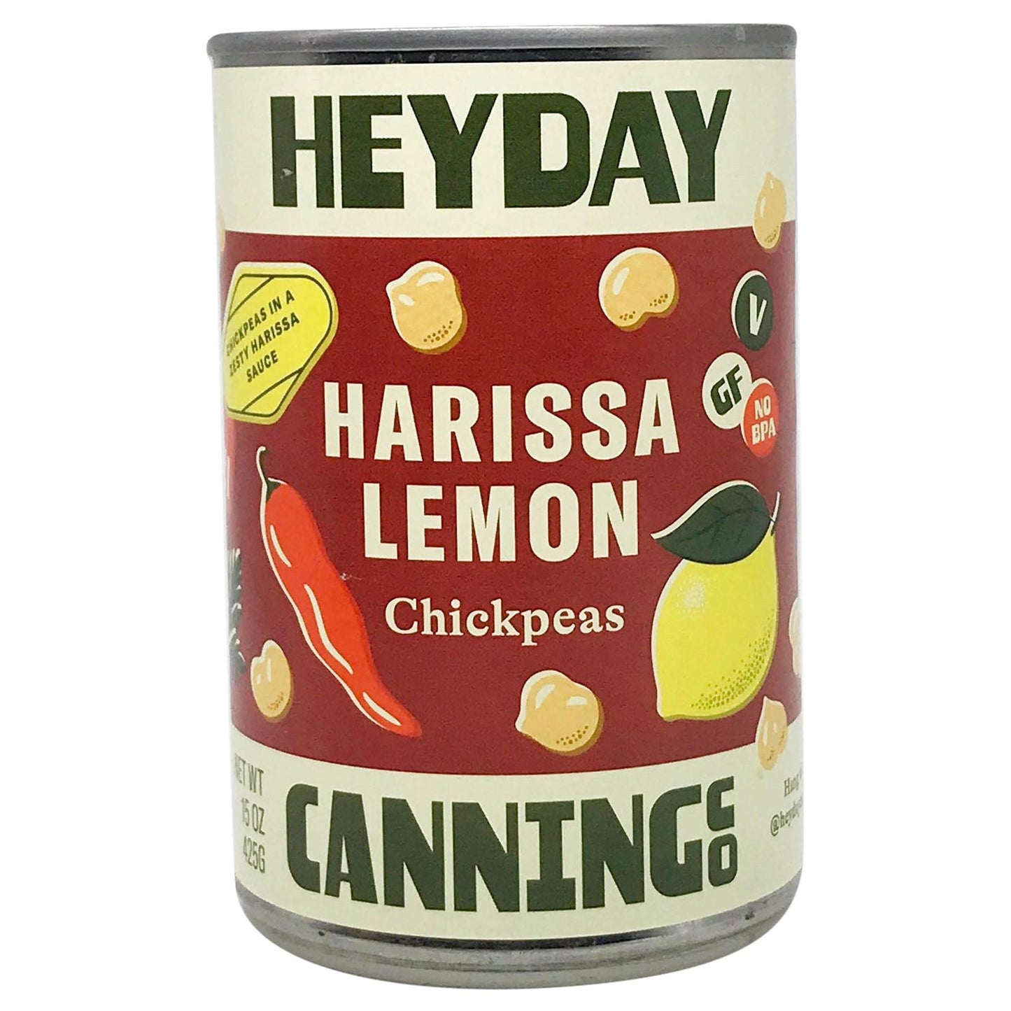 Heyday Canning Co. - 'Harissa Lemon' Chickpeas (15OZ)