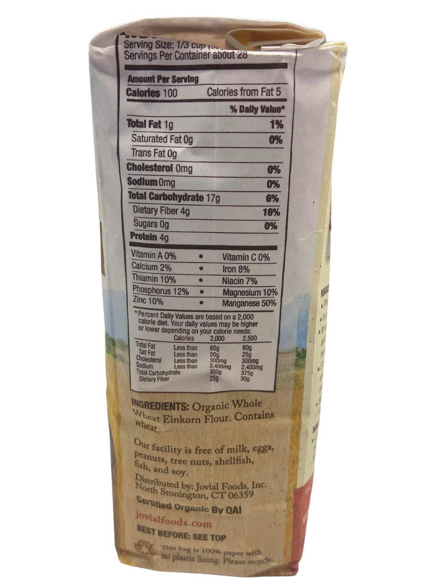 Einkorn Flour, Whole Wheat, Organic