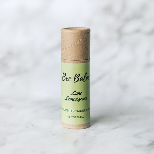 Bee Balm Lime Lemongrass Lip Balm Sticks - 6 Sticks