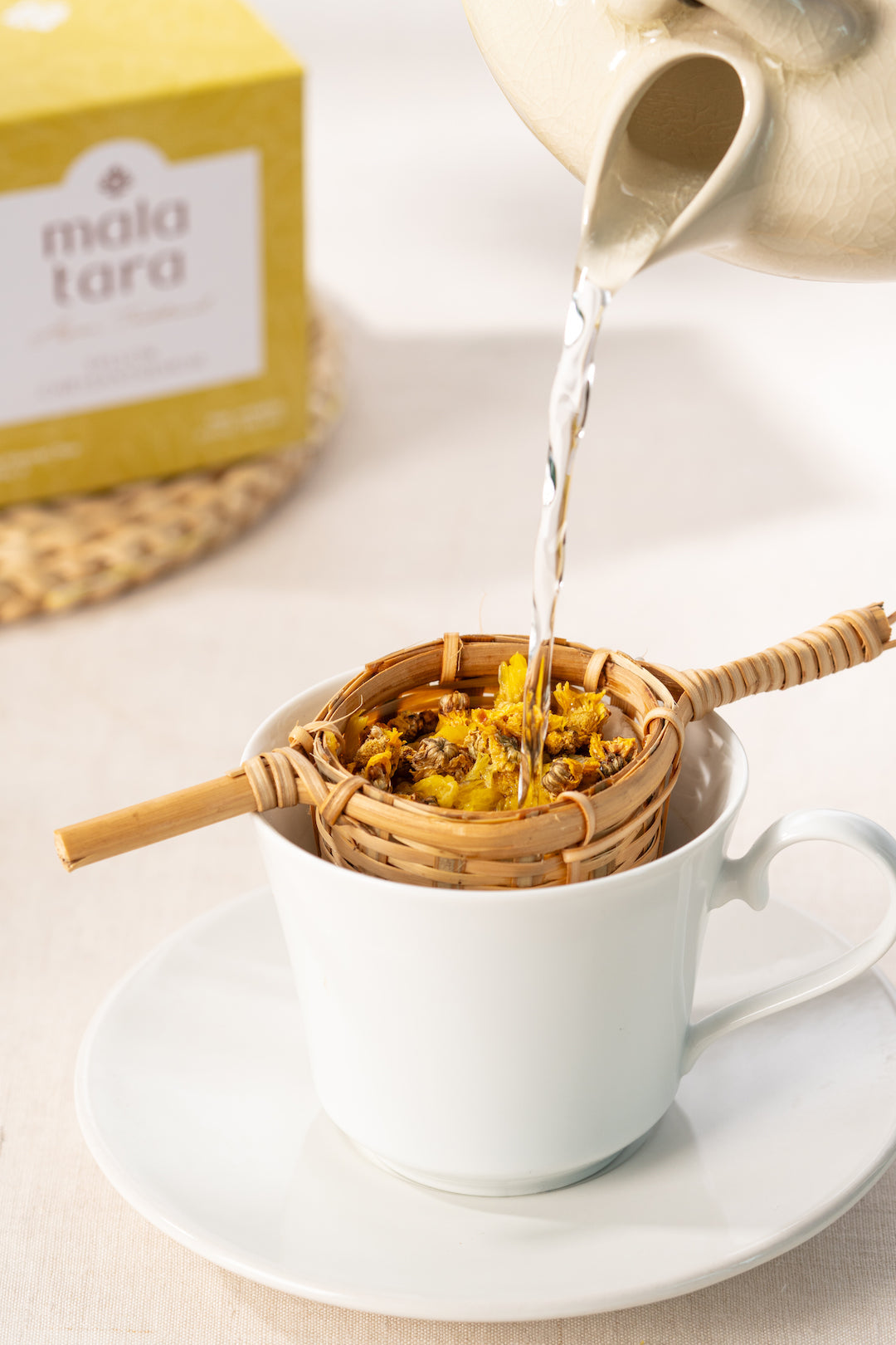 Yellow Chrysanthemum Whole Flower Tea Box