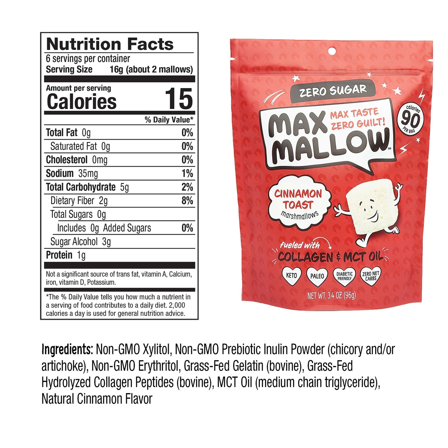 Max Sweets Collagen Mallow 6 Pack Variety Bundle