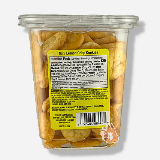 Buc-ee's Mini Lemon Crisp Cookies