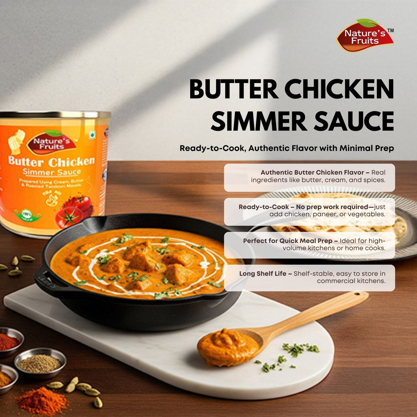 BUTTER CHICKEN SIMMER SAUCE 14 oz