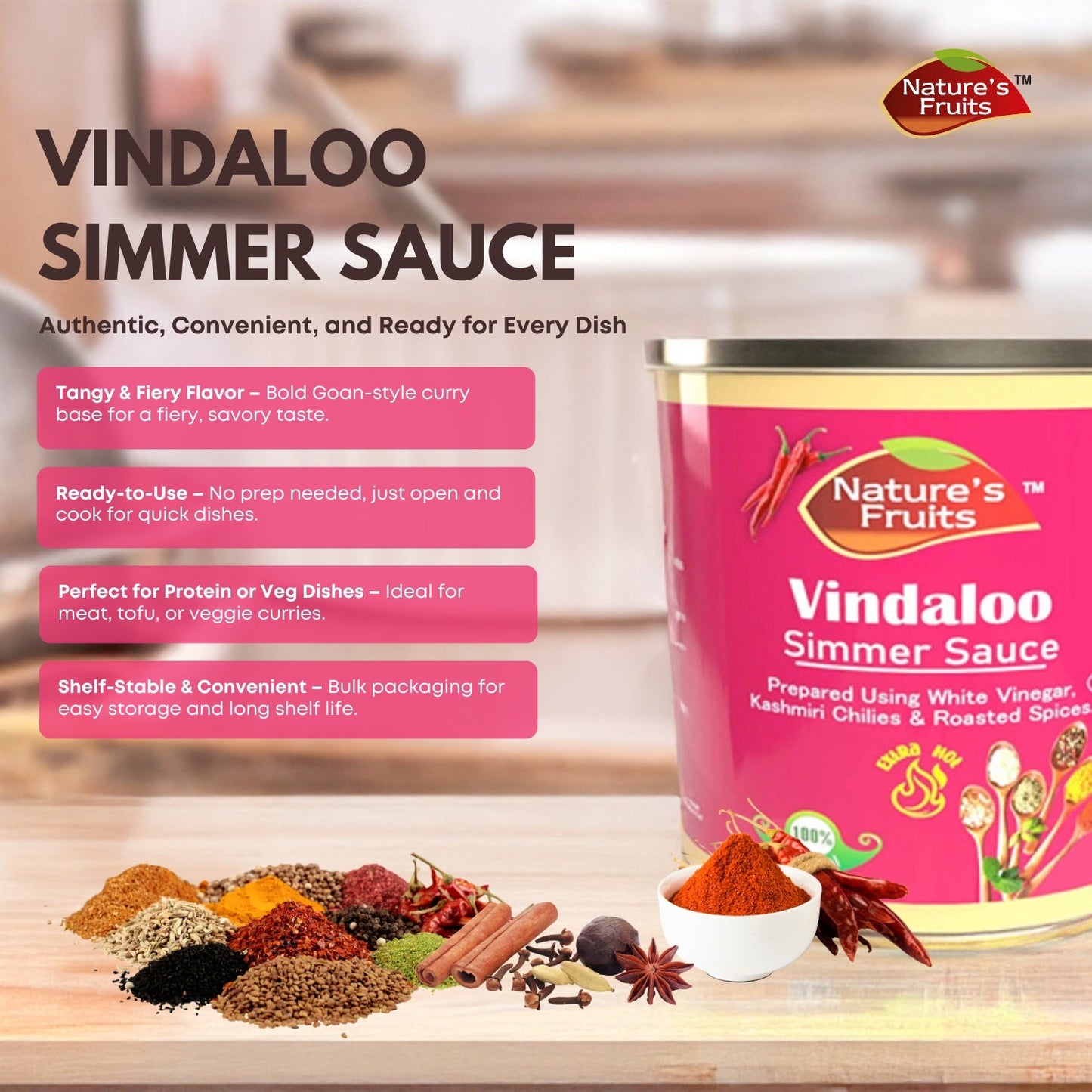VINDALOO SIMMER SAUCE 14 oz
