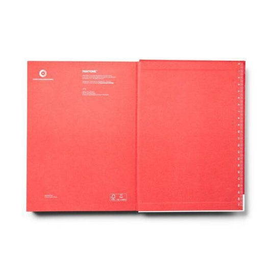 Pantone - 'Red 18-1763' Large Notebook