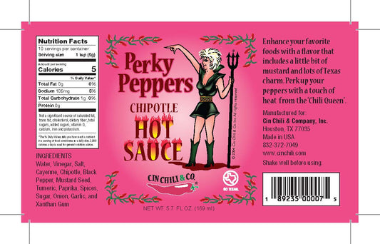 PERKY PEPPERS CHIPOTLE HOT SAUCE