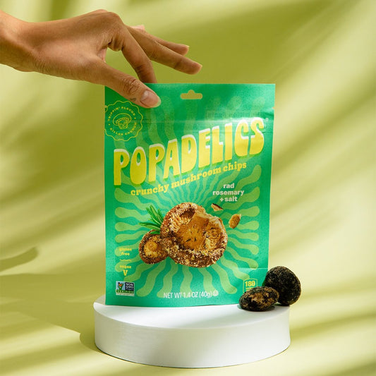Popadelics Crunchy Mushroom Chips - Rad Rosemary + Salt