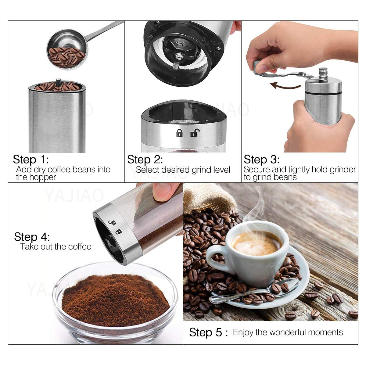 PORTABLE MANUAL COFFEE GRINDER