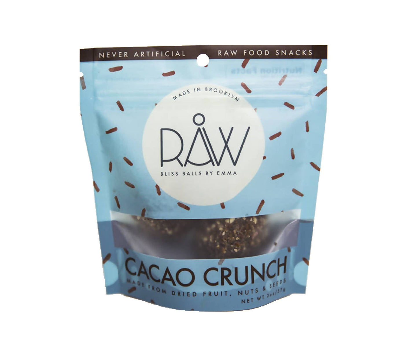 Cacao Crunch RAW Bliss Balls Bags - 20 x 1 bag (2oz)