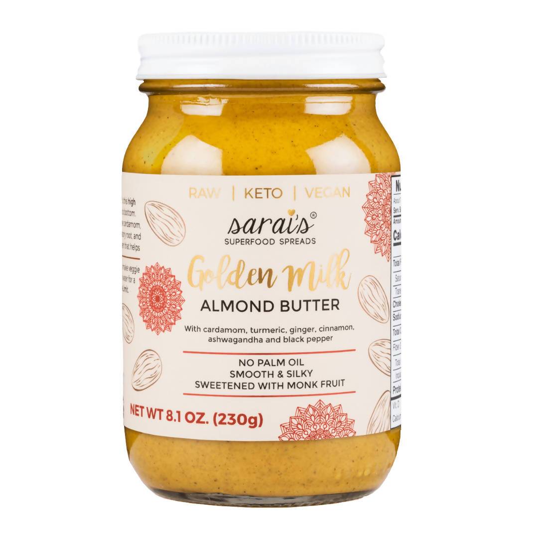 Golden Milk Almond Butter Jars - 24 x 12oz