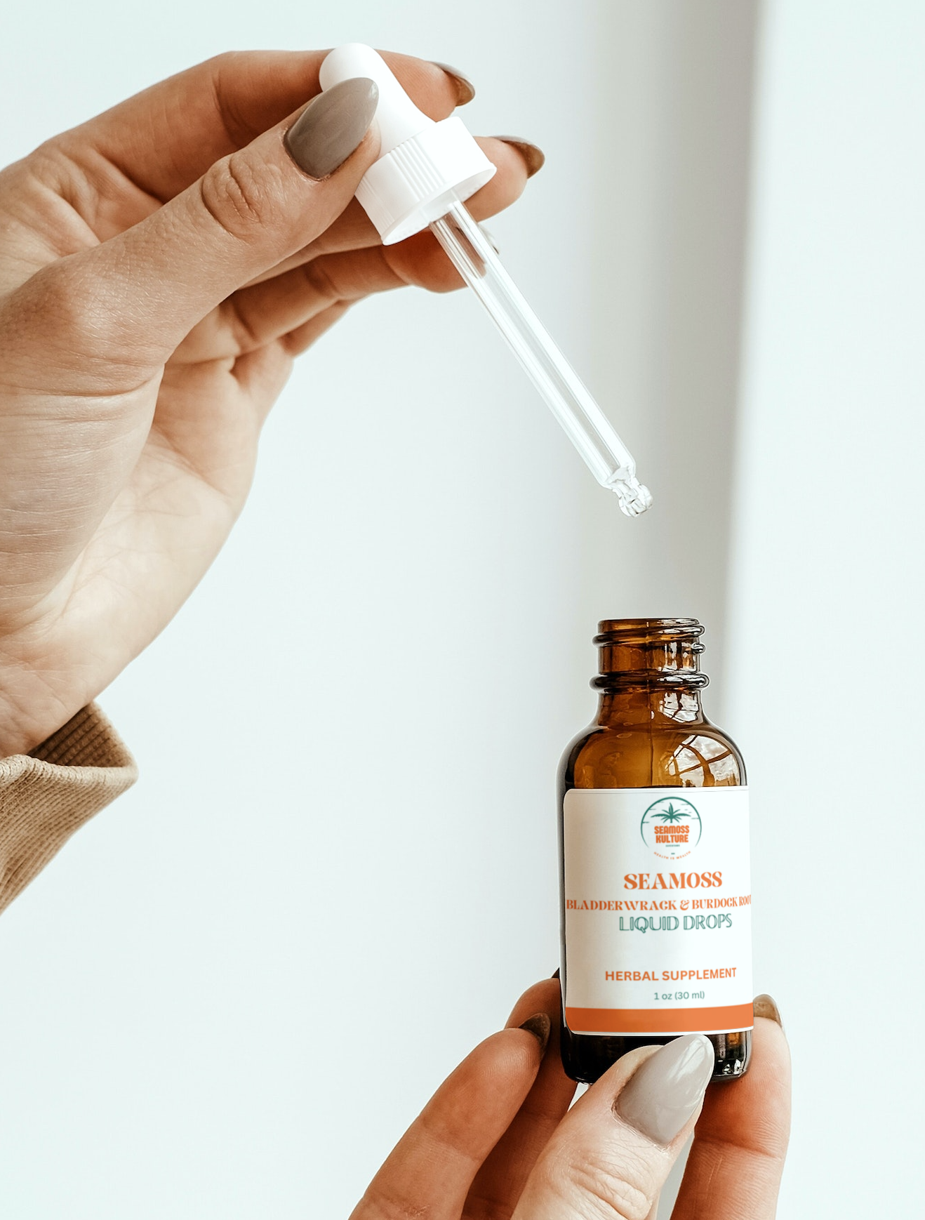 Sea Moss, Bladderwrack and Burdock Tincture (Liquid Drops)